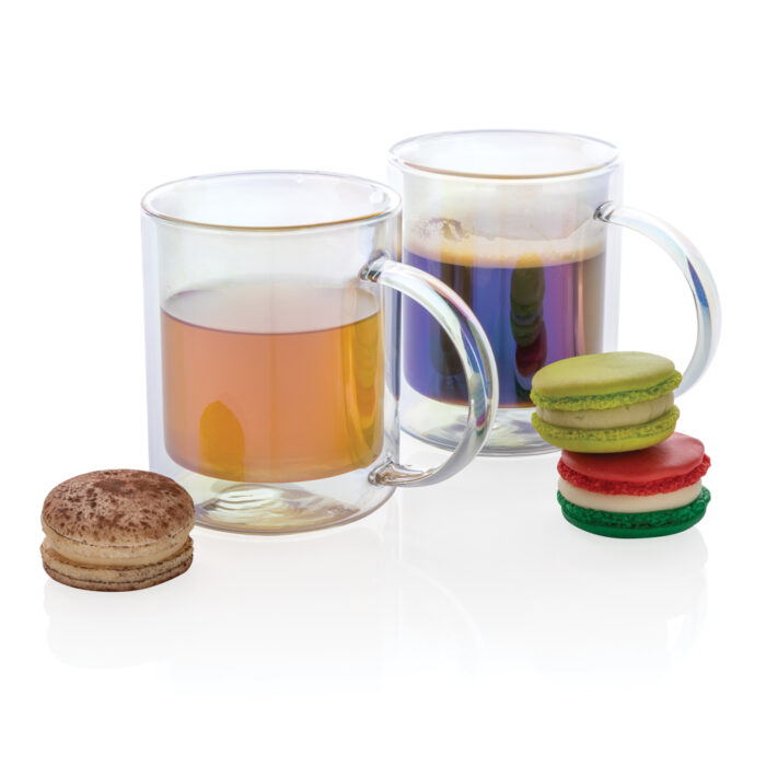 Mug double paroi en verre électroplaqué – Image 3