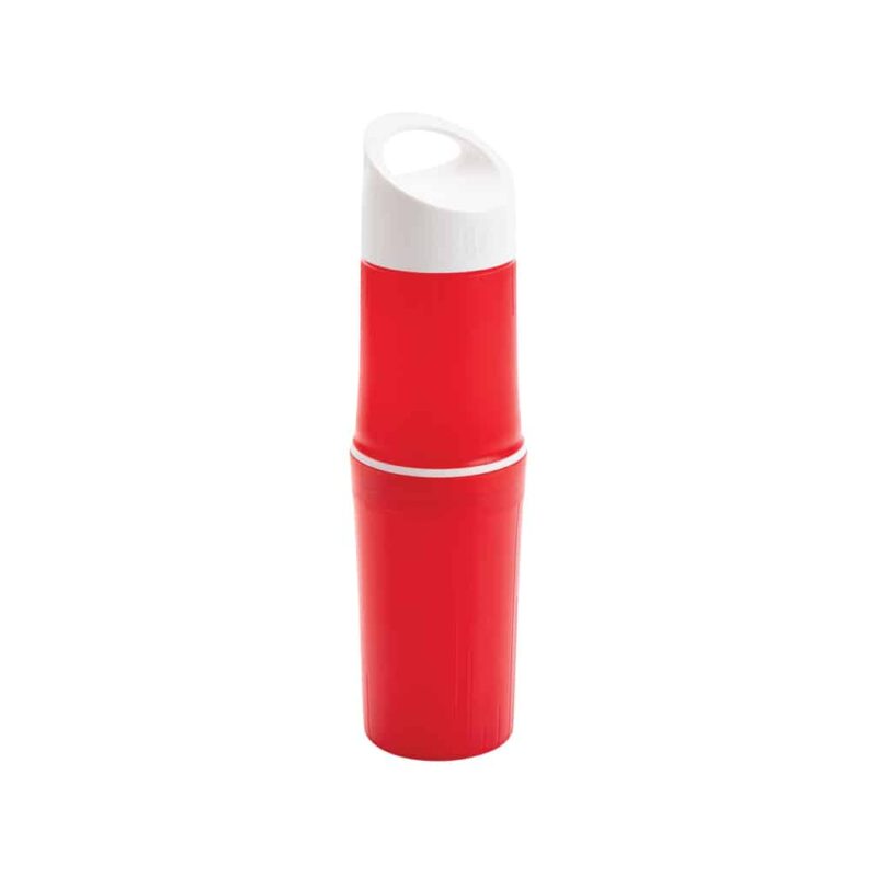 Bouteilles d'eau durables couleur rouge en PEHDde la marque BE O Lifestyle