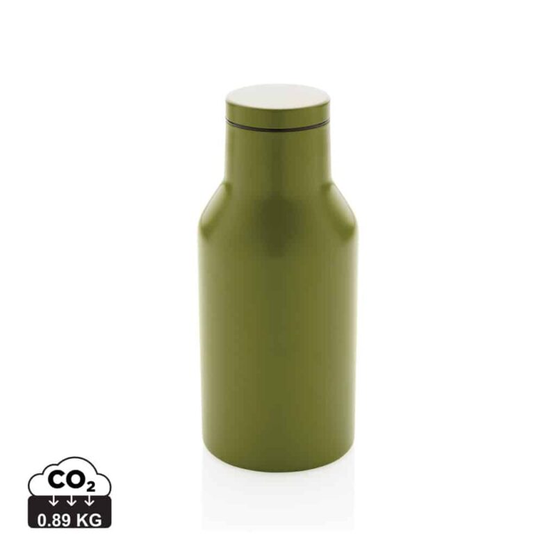 Bouteilles d'eau durables couleur vert en Acier inoxydable recyclé