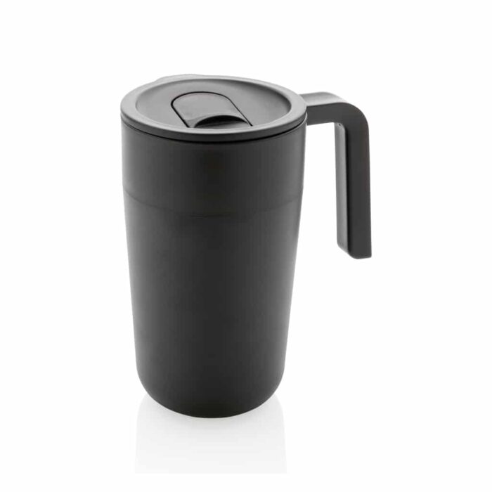 Tasse en acier inoxydable et PP recyclé GRS avec poignée – Image 3
