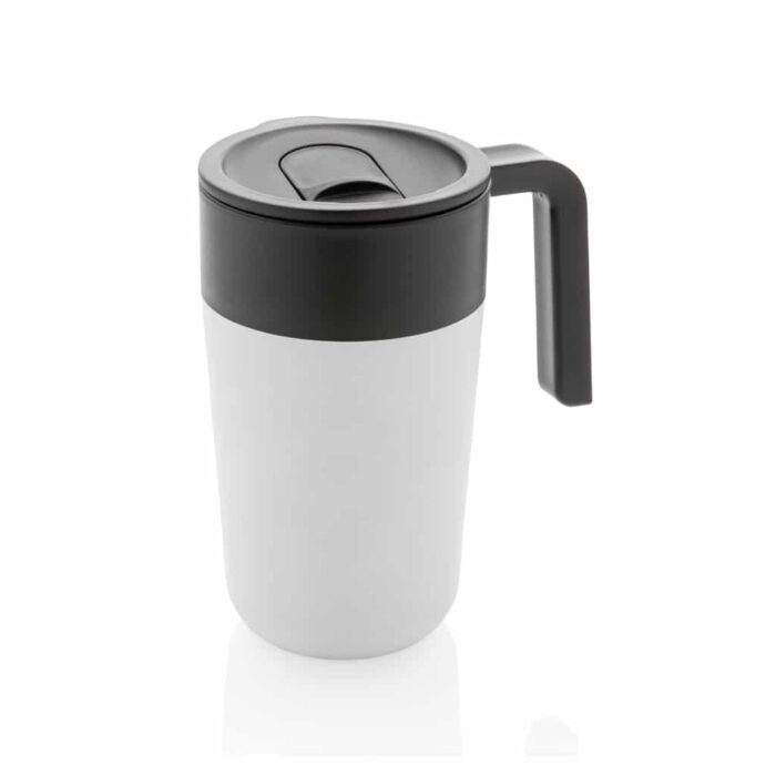 Tasse en acier inoxydable et PP recyclé GRS avec poignée – Image 6