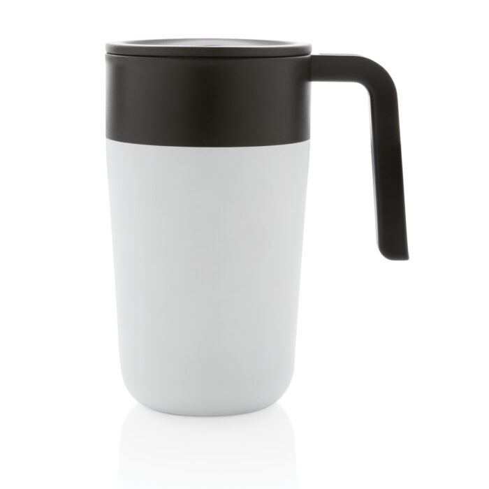 Tasse en acier inoxydable et PP recyclé GRS avec poignée – Image 7