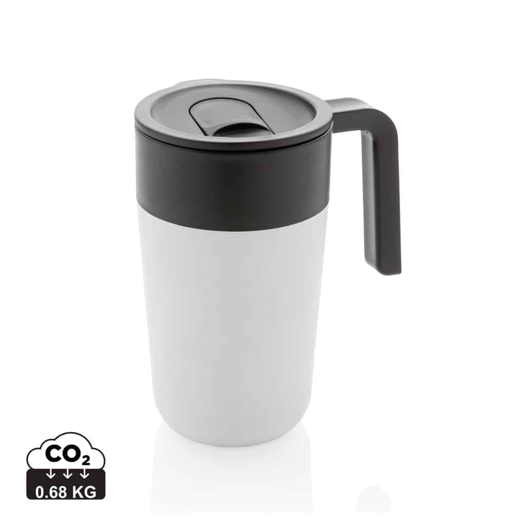 tasses_café_&_mugs_durables_xd_collection_polypropylène_recyclé Tasses café & mugs durables couleur blanc en Polypropylène recyclé