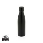 Bouteilles d'eau durables couleur noir en Acier inoxydable recyclé