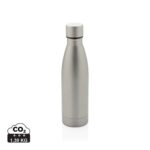 Bouteilles d'eau durables couleur gris en Acier inoxydable recyclé