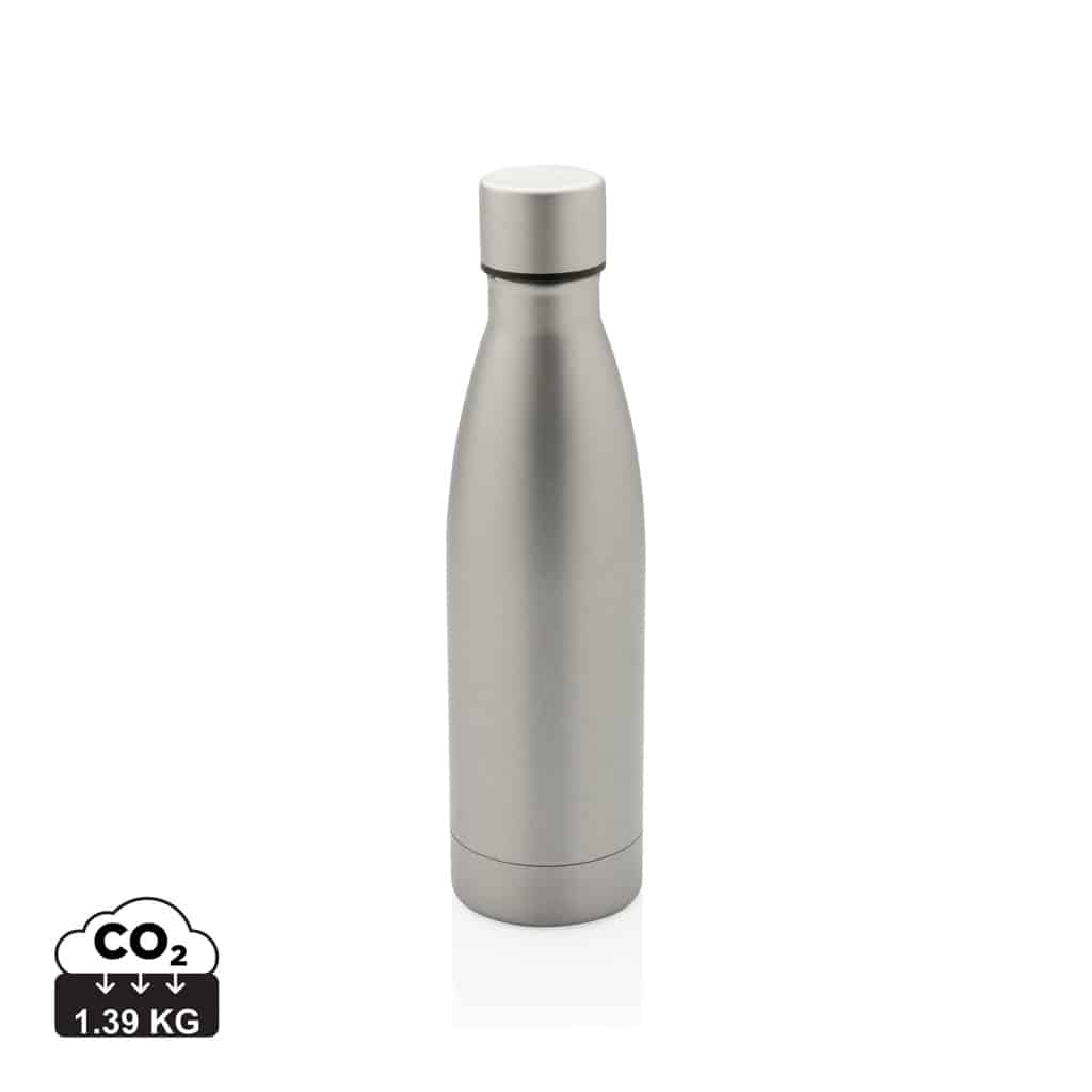 bouteilles_d'eau_durables_xd_collection_acier_inoxydable_recyclé Bouteilles d'eau durables couleur gris en Acier inoxydable recyclé