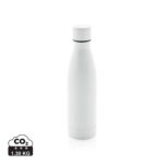 Bouteilles d'eau durables couleur blanc en Acier inoxydable recyclé
