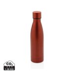 Bouteilles d'eau durables couleur rouge en Acier inoxydable recyclé