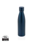 Bouteilles d'eau durables couleur bleu marine en Acier inoxydable recyclé