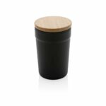Mug 300ml en PP recyclé GRS avec couvercle en bambou – Image 3