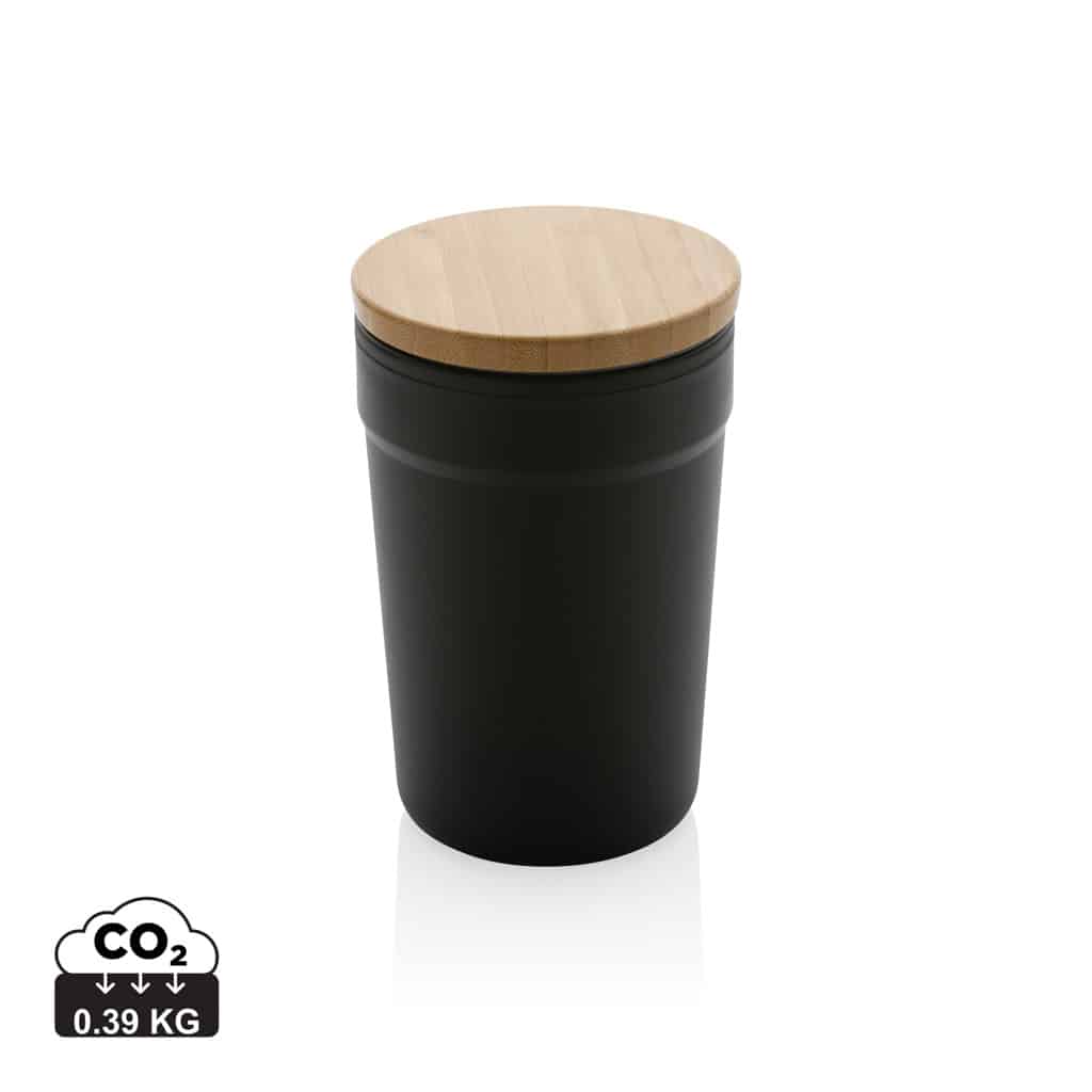 tasses_café_&_mugs_durables_xd_collection_polypropylène_recyclé Tasses café & mugs durables couleur noir en Polypropylène recyclé