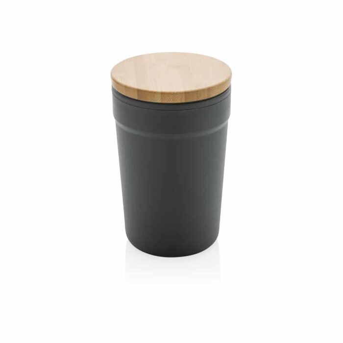 Mug 300ml en PP recyclé GRS avec couvercle en bambou – Image 6