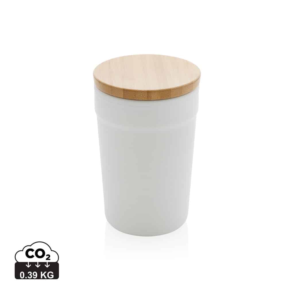 tasses_café_&_mugs_durables_xd_collection_polypropylène_recyclé Tasses café & mugs durables couleur blanc en Polypropylène recyclé