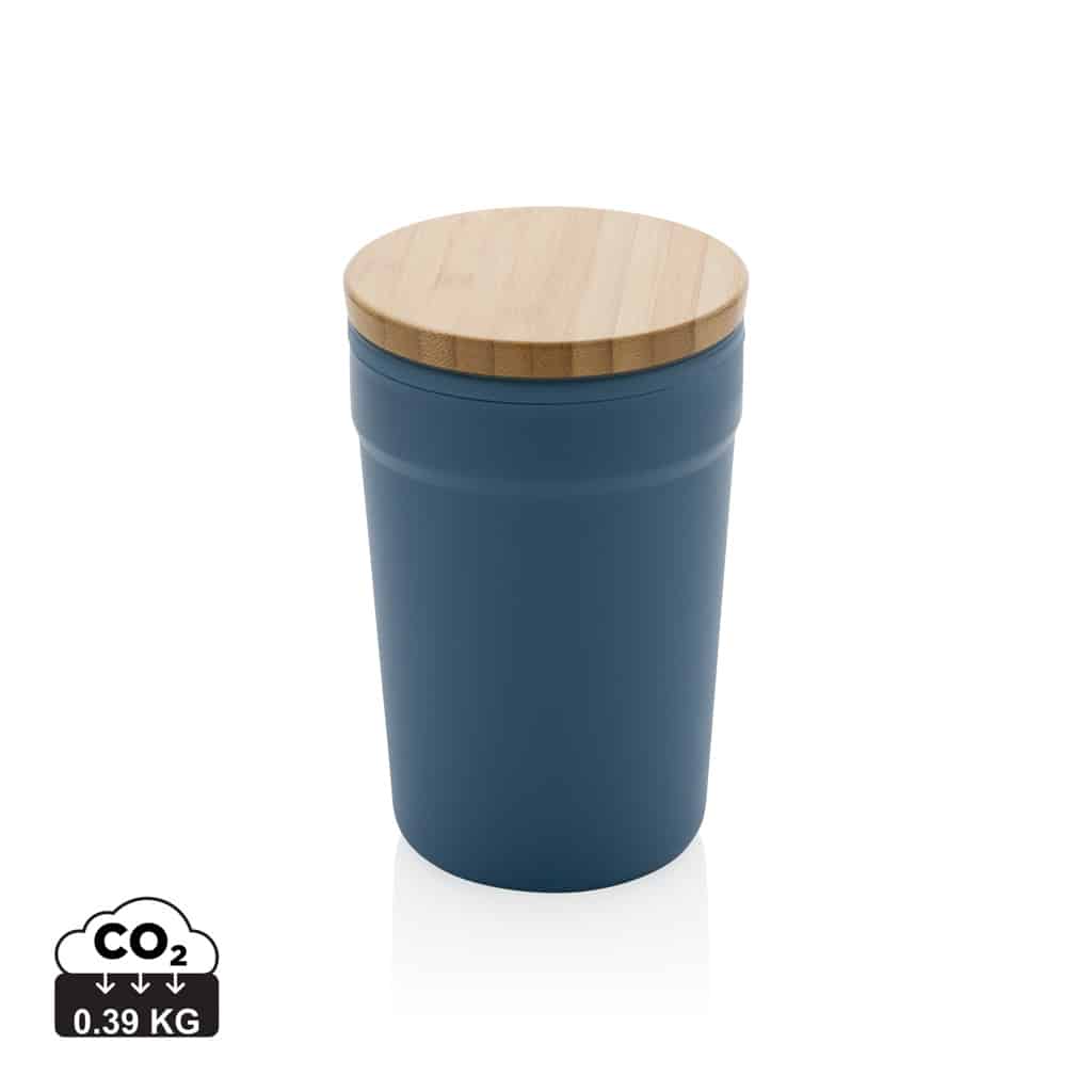 tasses_café_&_mugs_durables_xd_collection_polypropylène_recyclé Tasses café & mugs durables couleur bleu en Polypropylène recyclé