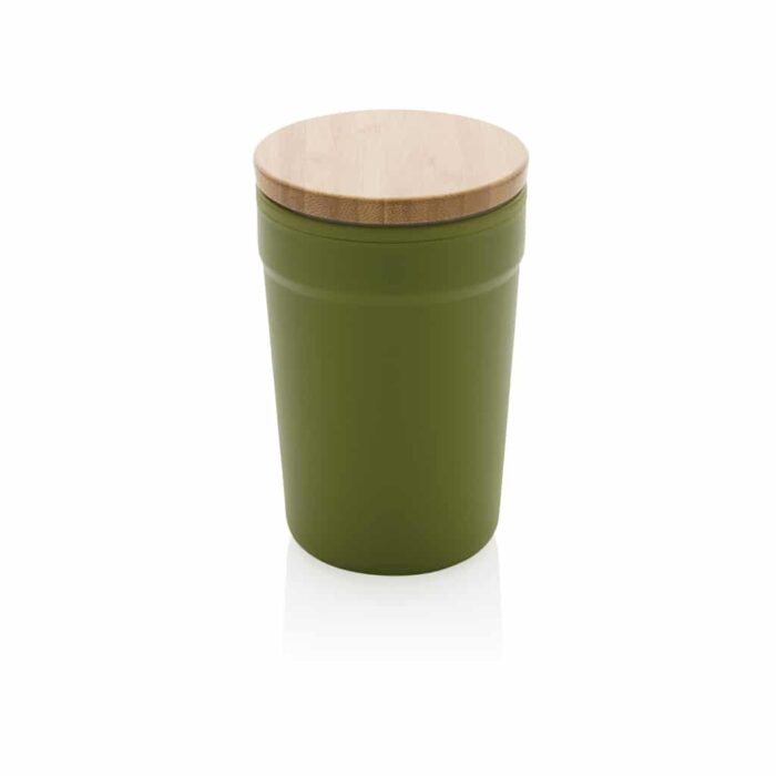 Mug 300ml en PP recyclé GRS avec couvercle en bambou – Image 14