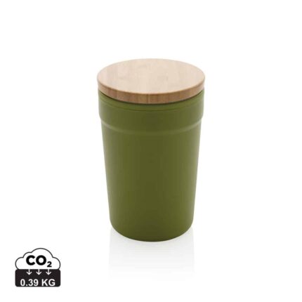 Tasses café & mugs durables couleur vert en Polypropylène recyclé