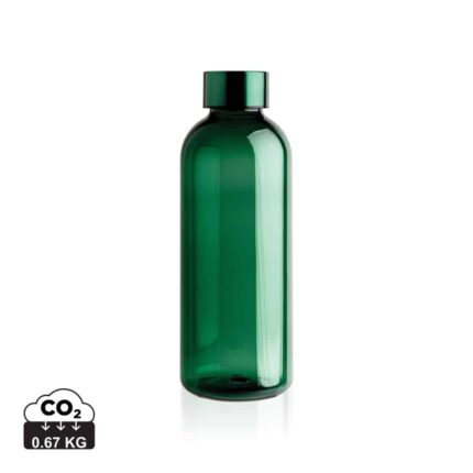 Bouteilles d'eau  couleur vert en Combinaison du PET et du glycol