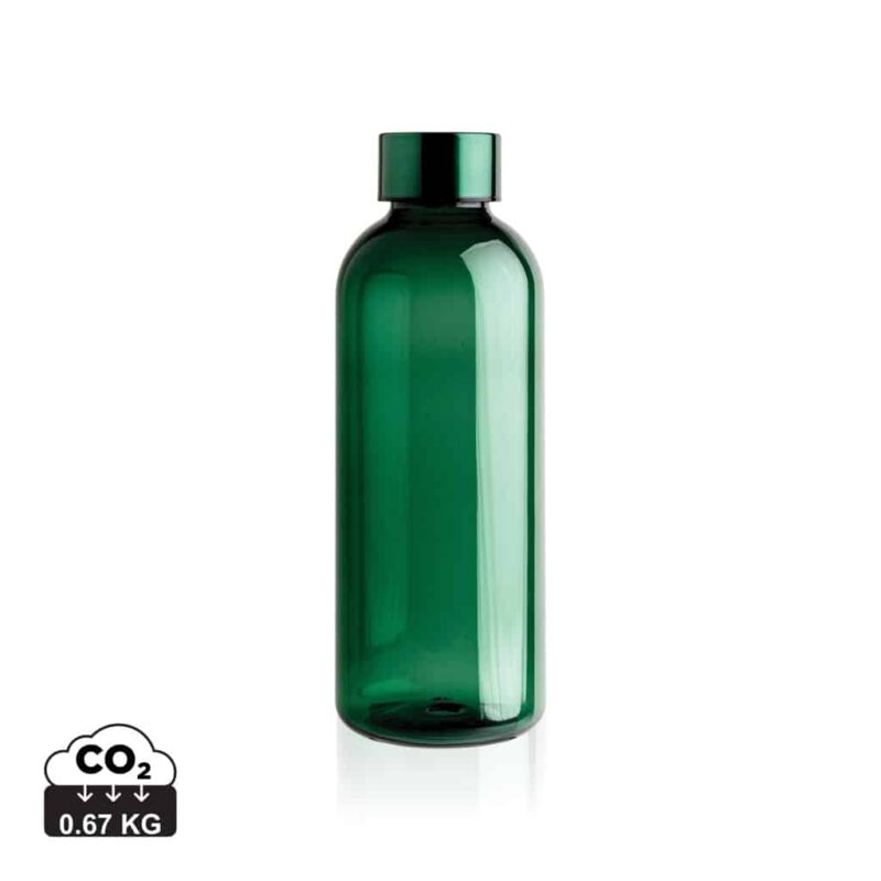 Bouteilles d'eau  couleur vert en Combinaison du PET et du glycol