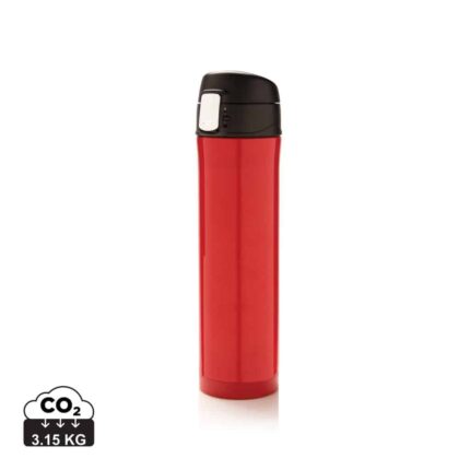 Bouteilles thermos  couleur rouge en Acier inoxydable
