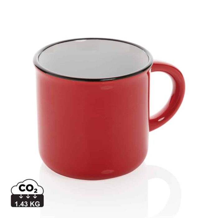 Mugs en céramique  couleur rouge en Céramiquede la marque XD Collection