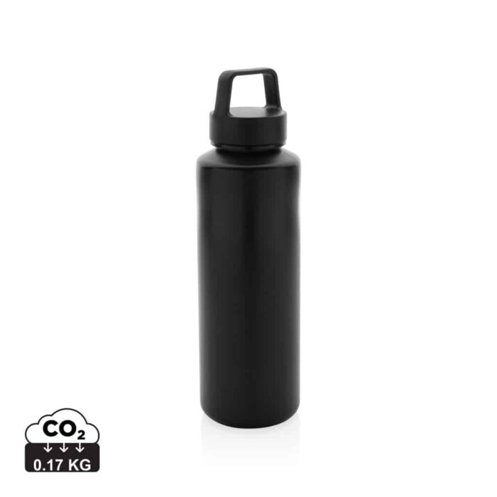 Bouteilles d'eau durables couleur noir en Polypropylène recyclé