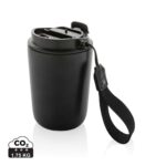Tasses café & mugs durables couleur noir en Acier inoxydable recycléde la marque XD Collection