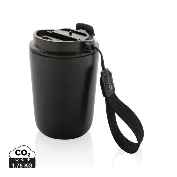 Tasses café & mugs durables couleur noir en Acier inoxydable recycléde la marque XD Collection