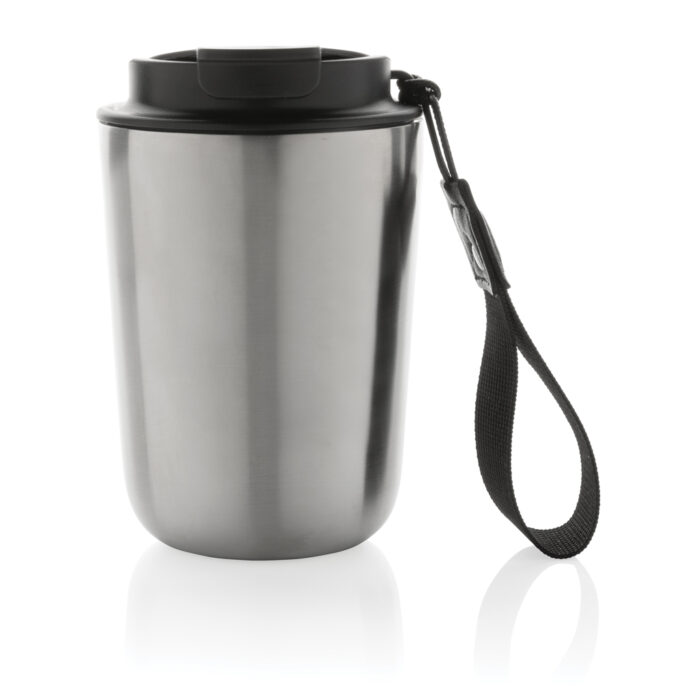 Mug iso en acier inoxydable recyclé RCS avec lanière Cuppa – Image 7