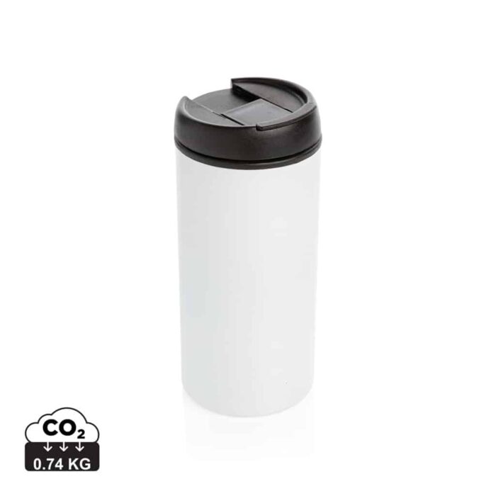 Tasses café & mugs durables couleur blanc en Acier inoxydable recyclé