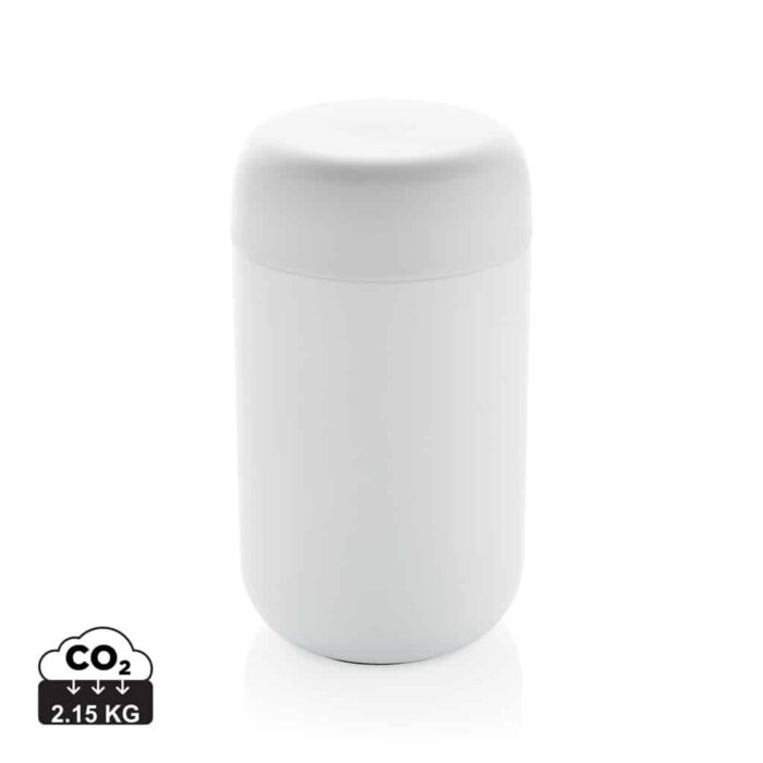 Tasses café & mugs durables couleur blanc en Acier inoxydable recyclé