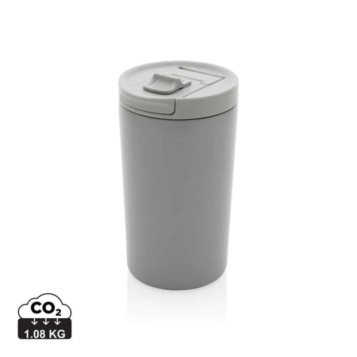 Tasses café & mugs durables couleur gris en Acier inoxydable recycléde la marque XD Collection