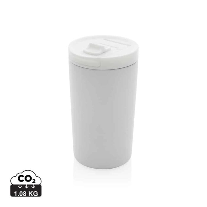Tasses café & mugs durables couleur blanc en Acier inoxydable recycléde la marque XD Collection