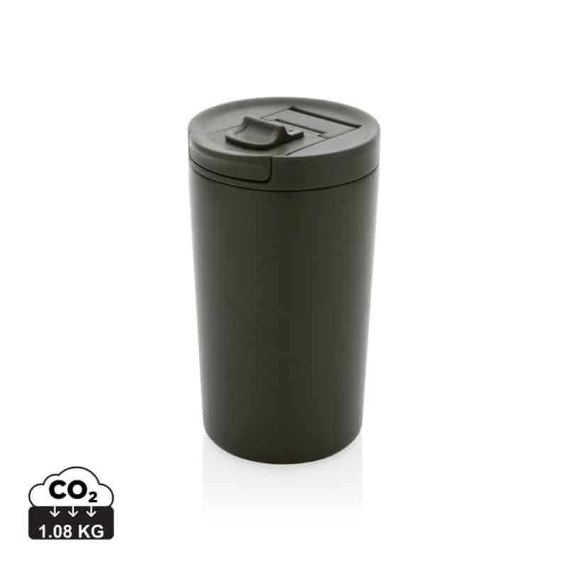 Tasses café & mugs durables couleur vert en Acier inoxydable recycléde la marque XD Collection