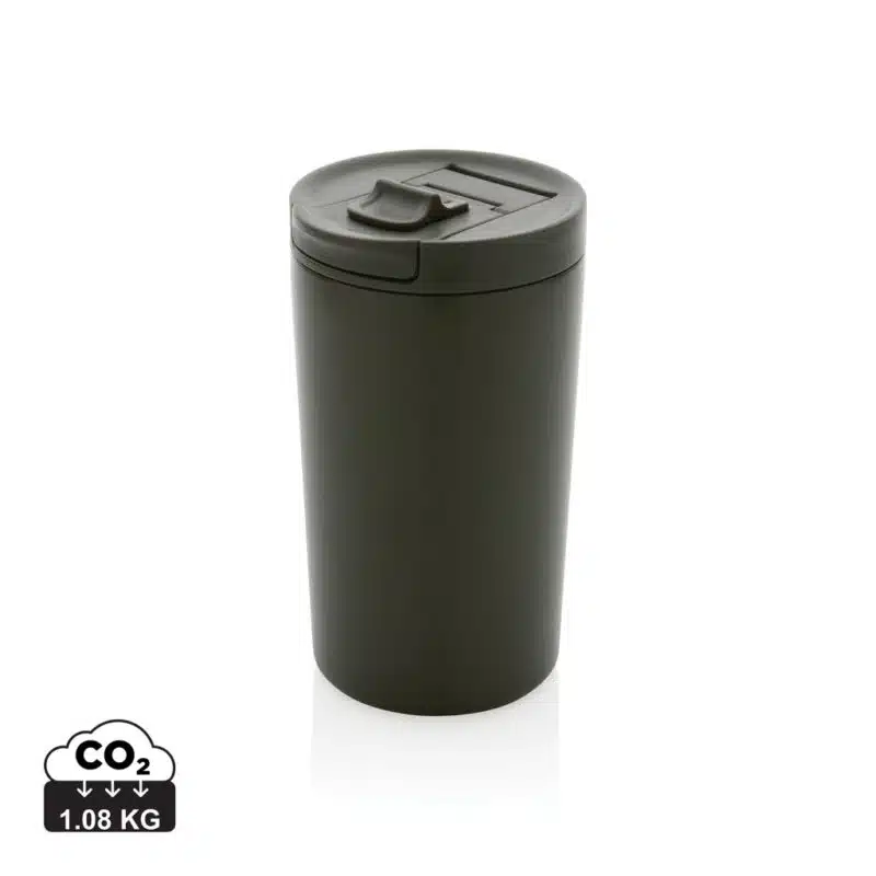 Tasses café & mugs durables couleur vert en Acier inoxydable recycléde la marque XD Collection