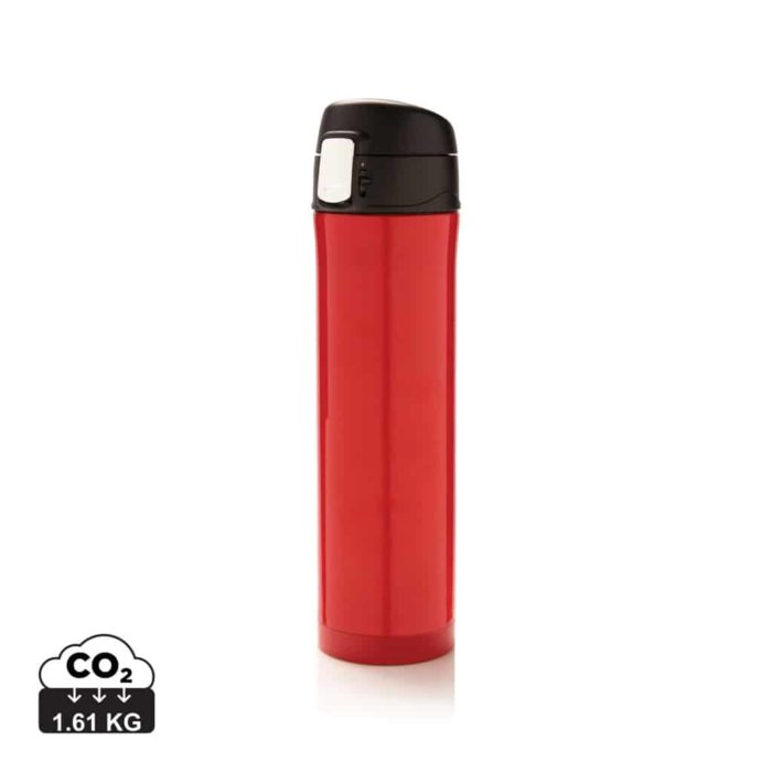 Bouteilles thermos durables couleur rouge en Acier inoxydable recycléde la marque XD Collection