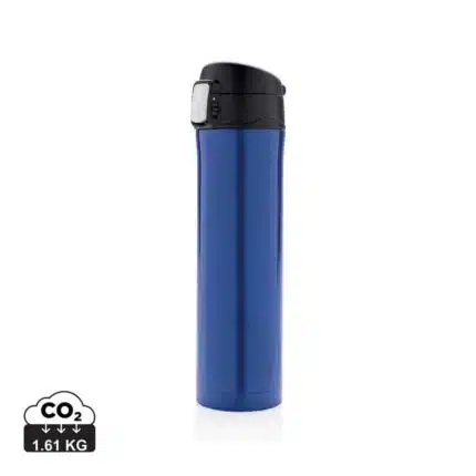 Bouteilles thermos durables couleur bleu en Acier inoxydable recycléde la marque XD Collection