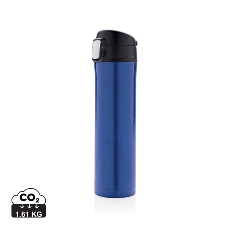 Bouteilles thermos durables couleur bleu en Acier inoxydable recycléde la marque XD Collection
