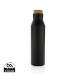 Bouteilles d'eau durables couleur noir en Acier inoxydable recyclé