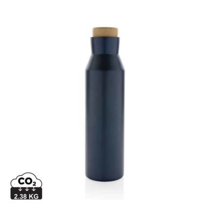 Bouteilles d'eau durables couleur bleu en Acier inoxydable recyclé