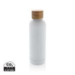 Bouteilles d'eau durables couleur blanc en Acier inoxydable recyclé