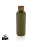 Bouteilles d'eau durables couleur vert en Acier inoxydable recyclé
