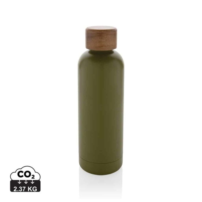 Bouteilles d'eau durables couleur vert en Acier inoxydable recyclé