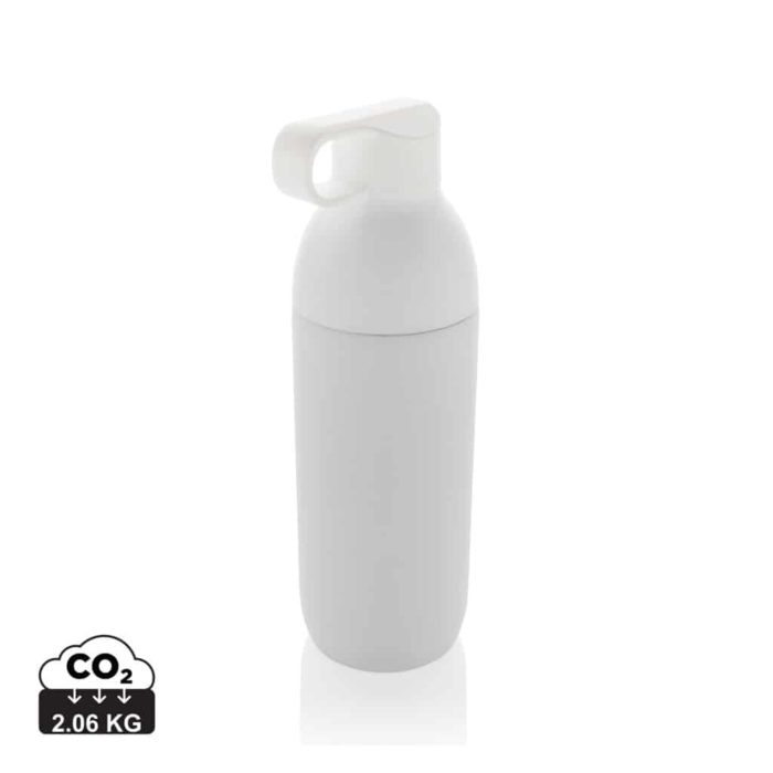 Bouteilles d'eau durables couleur blanc en Acier inoxydable recyclé