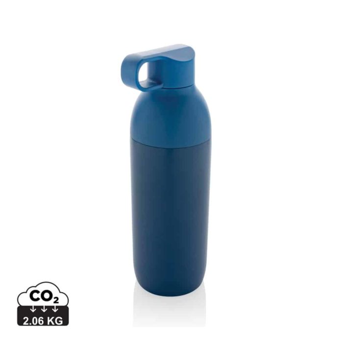 Bouteilles d'eau durables couleur bleu en Acier inoxydable recyclé