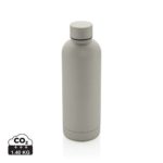 Bouteilles d'eau durables couleur argent en Acier inoxydable recycléde la marque XD Collection