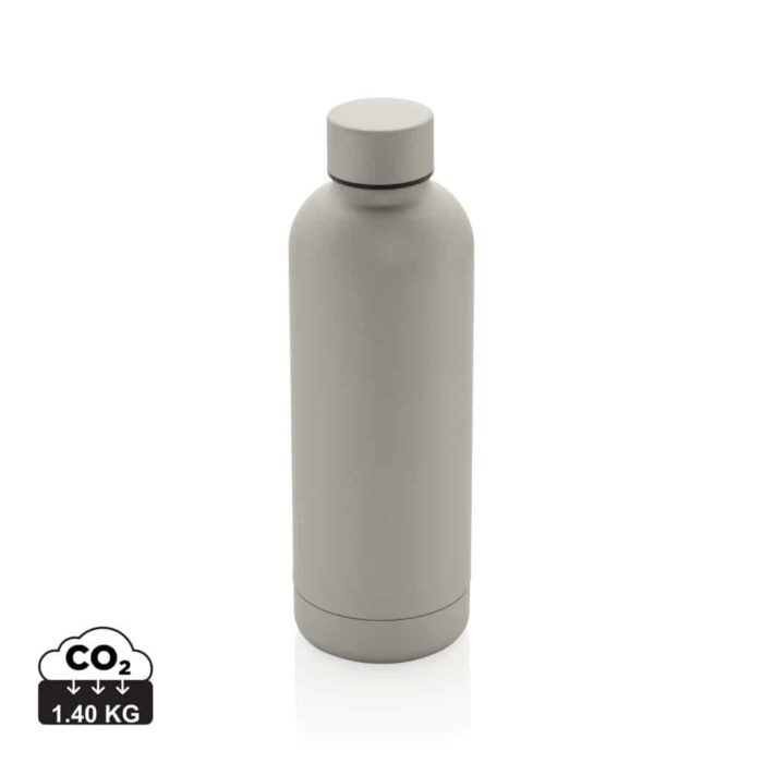 Bouteilles d'eau durables couleur argent en Acier inoxydable recycléde la marque XD Collection