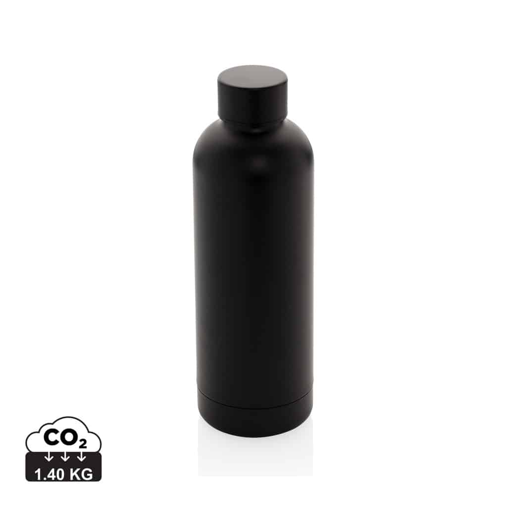 bouteilles_d'eau_durables_xd_collection_acier_inoxydable_recyclé_noir Bouteilles d'eau durables couleur noir en Acier inoxydable recycléde la marque XD Collection