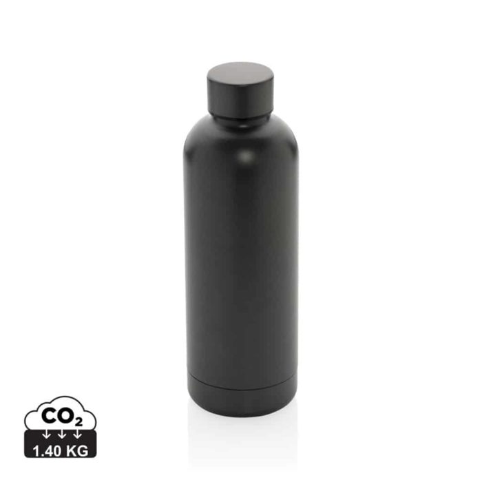 Bouteilles d'eau durables couleur gris en Acier inoxydable recycléde la marque XD Collection