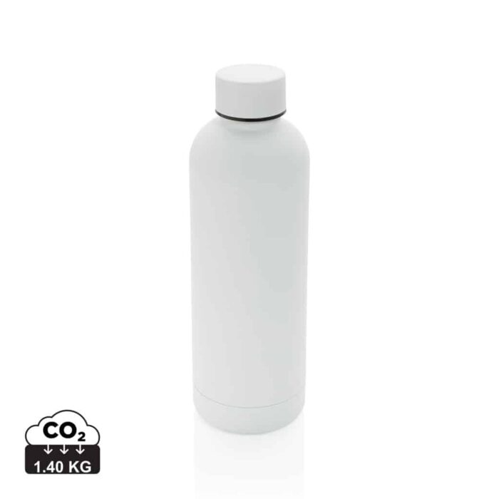 Bouteilles d'eau durables couleur blanc en Acier inoxydable recycléde la marque XD Collection