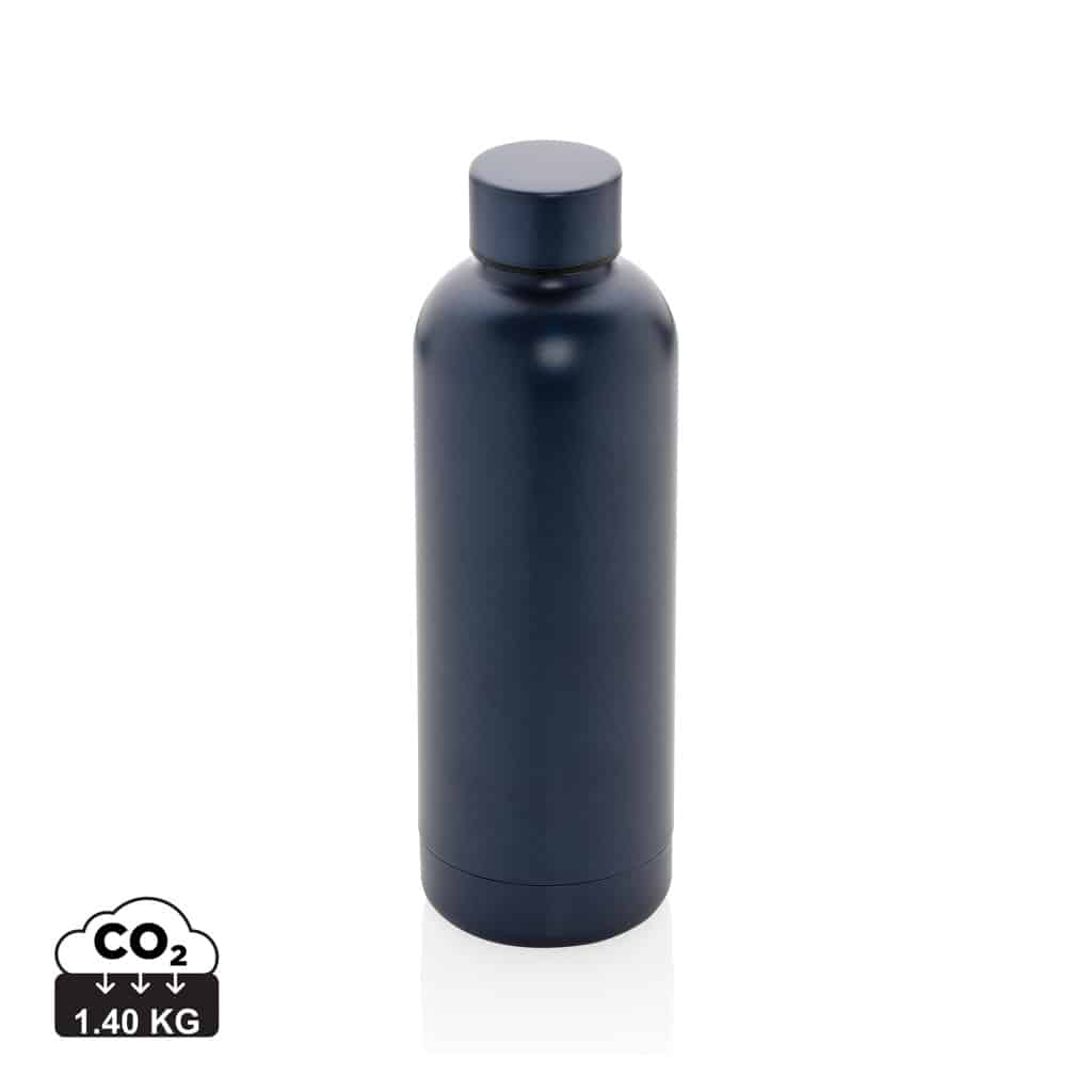 bouteilles_d'eau_durables_xd_collection_acier_inoxydable_recyclé_bleu Bouteilles d'eau durables couleur bleu en Acier inoxydable recycléde la marque XD Collection